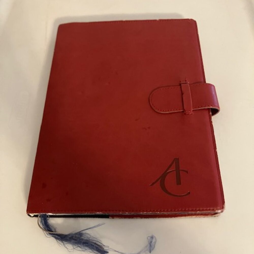Red Journal with AC Engraved